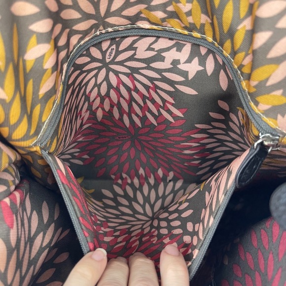 LODIS‎ Siera Pebbled Leather Tote Bag Black Handbag Purse Womens Medium Large - Picture 9 of 14